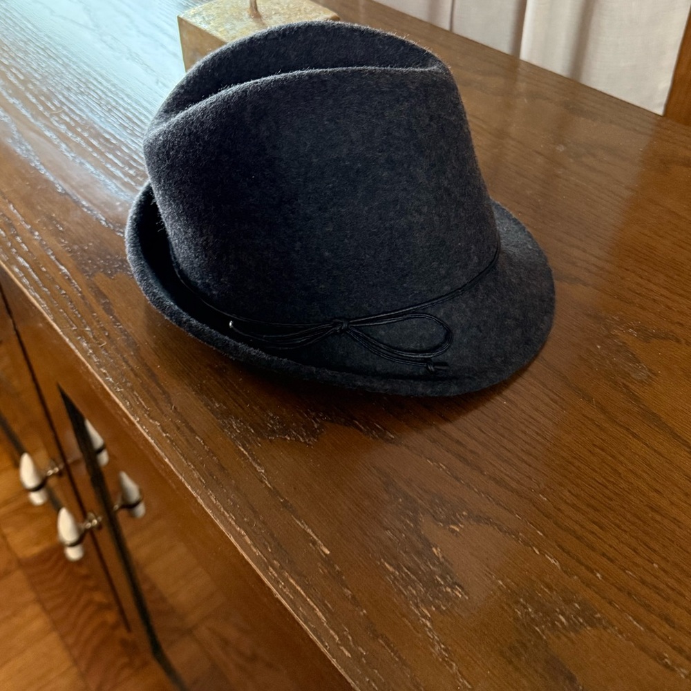 Scala gray fedora hat